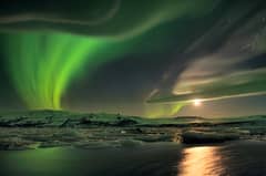 Preview of Aurora and Unusual Clouds Over Iceland