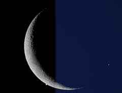 Preview of Crescent Moon Meets Evening Star
