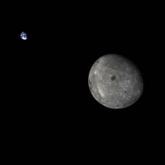 Preview of Moon and Earth from Chang'e 5-T1