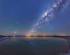 Preview of Milky Way above Atacama Salt Lagoon