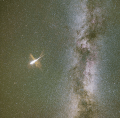 Preview of Milky Way and Exploding Meteor