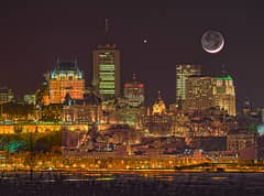 Preview of Moon-Venus-Mars Skyline