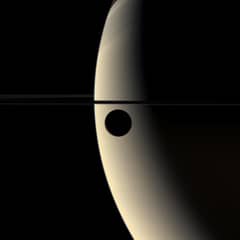 Preview of Crescent Rhea Occults Crescent Saturn