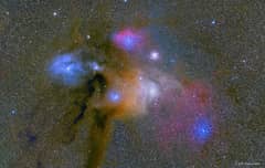 Preview of Colorful Clouds Near Rho Ophiuchi