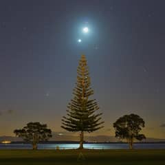Preview of Comet PanSTARRS, Moon, and Venus