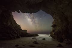 Preview of The Milky Way from a Malibu Sea Cave