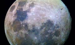Preview of The ISS and a Colorful Moon