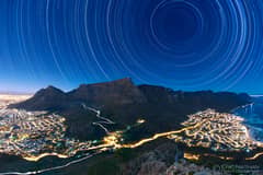 Preview of Star Trails above Table Mountain