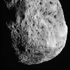 Preview of Flyby Image of Saturn's Sponge Moon Hyperion