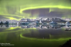 Preview of Aurora over Icelandic Glacier