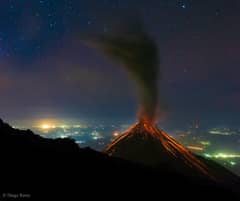 Preview of Volcano of Fire Erupts Under the Stars