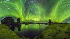 Preview of Auroras and Star Trails over Iceland
