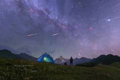 Preview of Meteors over Four Girls Mountain