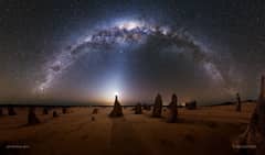 Preview of Milky Way over the Pinnacles in Australia
