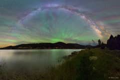 Preview of An Airglow Fan from Lake to Sky