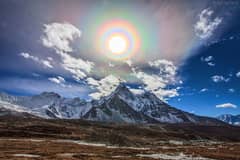 Preview of A Colorful Solar Corona over the Himalayas