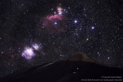 Preview of Orion's Belt and Sword over Teide's Peak