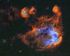 Preview of Stars and Gas of the Running Chicken Nebula