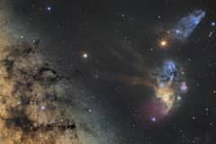 Preview of Saturn and Mars visit Milky Way Star Clouds