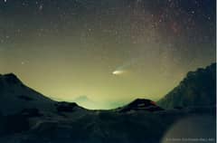 Preview of Comet Hale-Bopp Over Val Parola Pass