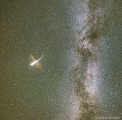 Preview of Milky Way and Exploding Meteor