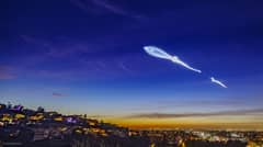 Preview of SpaceX Rocket Launch Plume over California