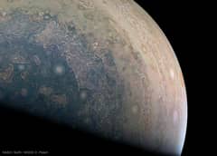 Preview of Cloud Swirls around Southern Jupiter from Juno