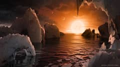 Preview of Artistic Impression: The Surface of TRAPPIST-1f
