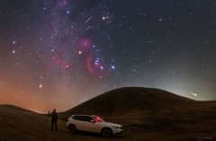 Preview of Orionid Meteors from Orion