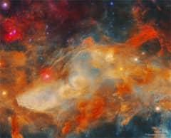 Preview of The Blue Horsehead Nebula in Infrared
