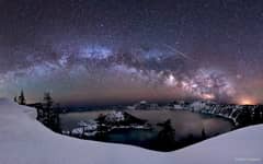 Preview of Meteor Over Crater Lake