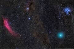 Preview of Red Nebula, Green Comet, Blue Stars