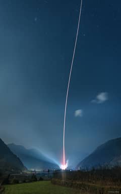 Preview of Rocket Launch between Mountains