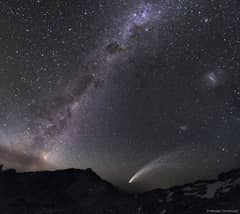 Preview of Three Galaxies and a Comet
