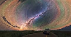 Preview of Colorful Airglow Bands Surround Milky Way
