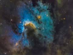Preview of The Cave Nebula in Hydrogen, Oxygen, and Sulfur