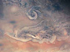 Preview of Swirls and Colors on Jupiter from Juno