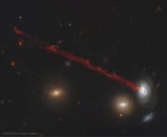 Preview of The Long Gas Tail of Spiral Galaxy D100
