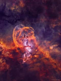 Preview of Star Forming Region NGC 3582 without Stars