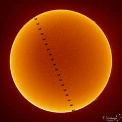Preview of The Space Station Crosses a Spotless Sun