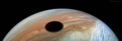 Preview of Io Eclipse Shadow on Jupiter from Juno