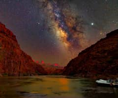 Preview of A Sunset Night Sky over the Grand Canyon