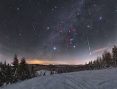 Preview of Quadrantid Meteors through Orion