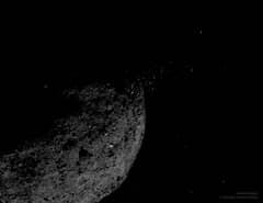 Preview of Gravel Ejected from Asteroid Bennu