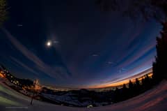 Preview of Planetary Alignment over Italy