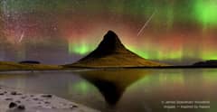 Preview of Meteors and Auroras over Iceland
