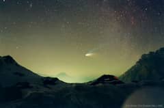 Preview of Comet Hale-Bopp Over Val Parola Pass