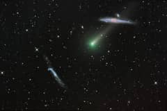 Preview of Comet Leonard and the Whale Galaxy
