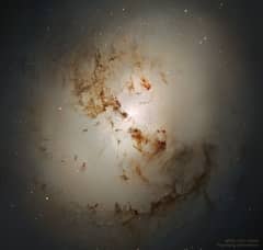 Preview of Central NGC 1316: After Galaxies Collide