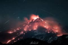 Preview of Stars over an Erupting Volcano